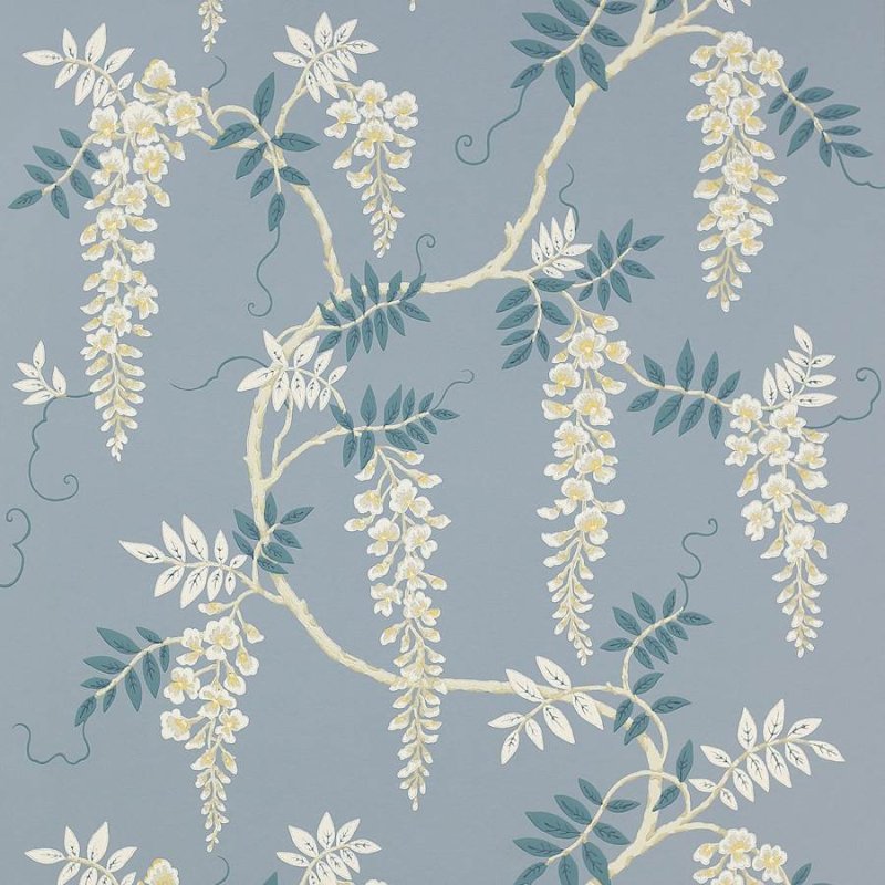 Preview: Grayshott Tapete von Colefax and Fowler in Navy