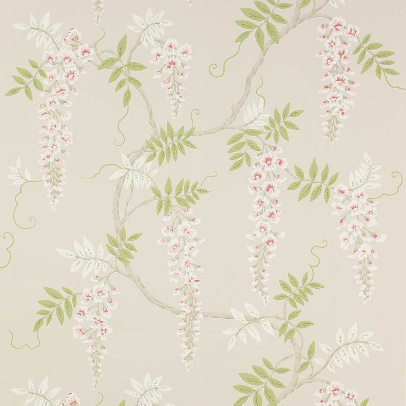 Grayshott Tapete von Colefax and Fowler in Pink/Green
