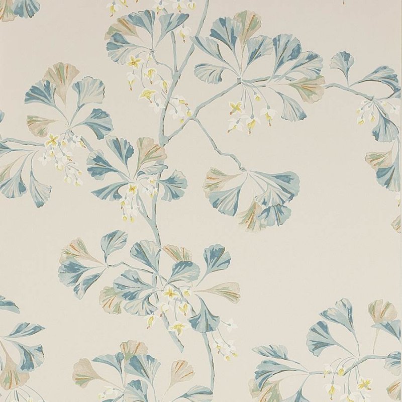 Greenacre Tapete von Colefax and Fowler in Old Blue
