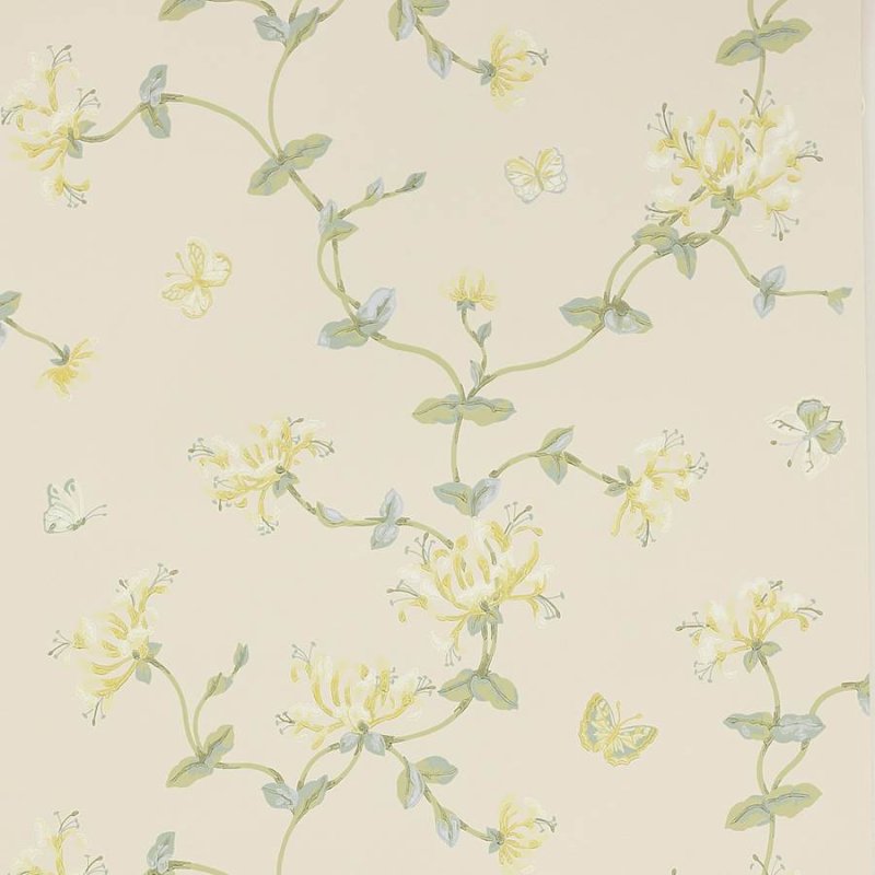 Preview: Honeysuckle Garden Tapete von Colefax and Fowler in Lime