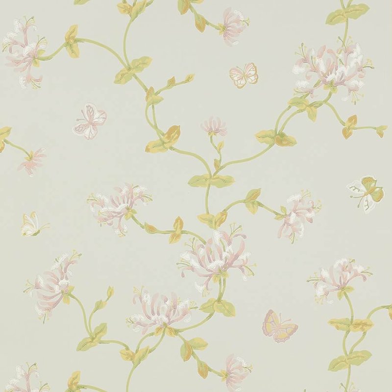 Preview: Honeysuckle Garden Tapete von Colefax and Fowler in Old Blue