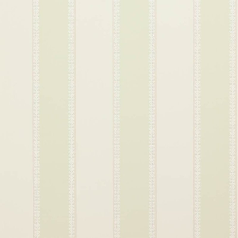 Hume Stripe Tapete von Colefax and Fowler in Leaf