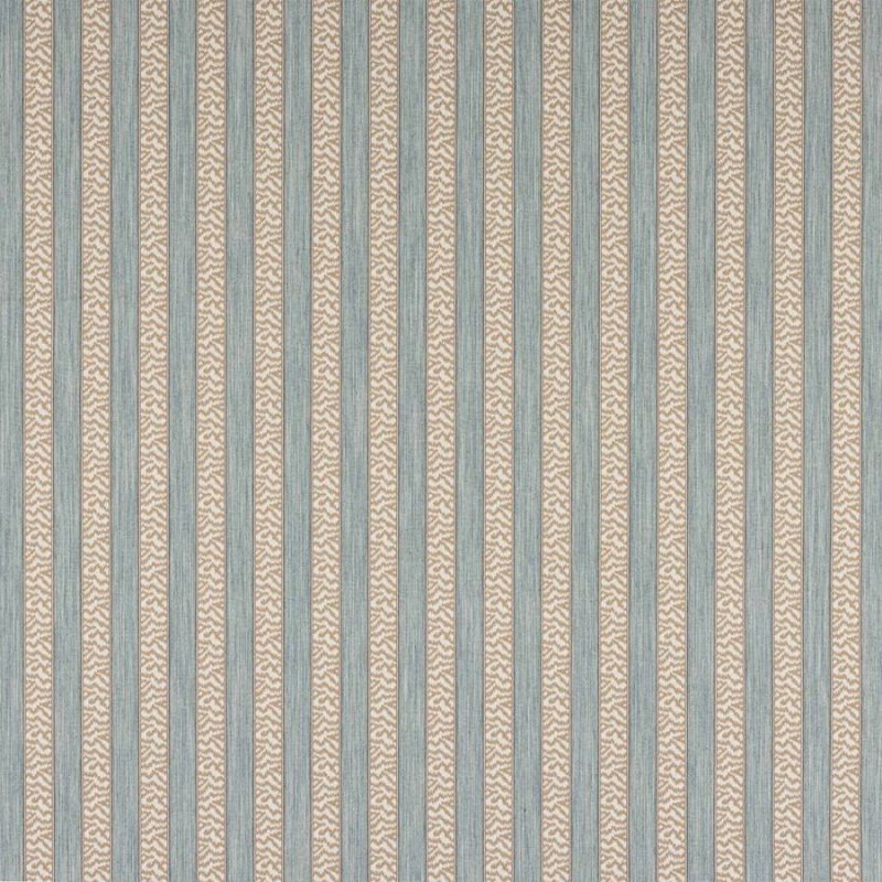 Tilney Stripe von Colefax and Fowler in Aqua/Beige
