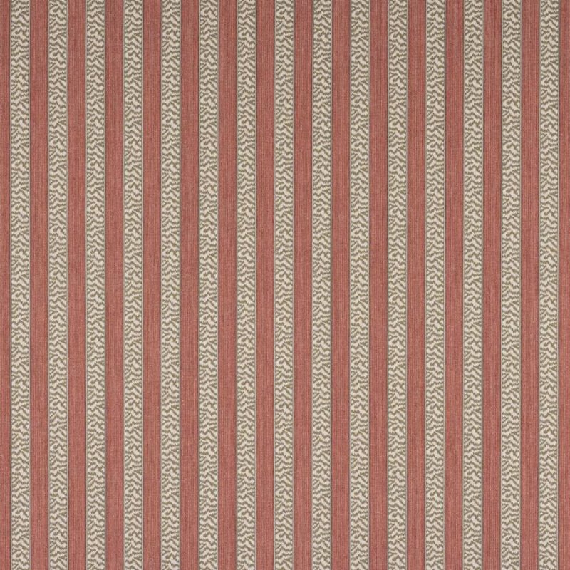 Tilney Stripe von Colefax and Fowler in Tomato/Olive