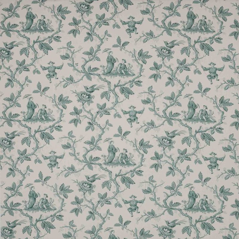 Preview: Toile Chinoise von Colefax and Fowler in Forest