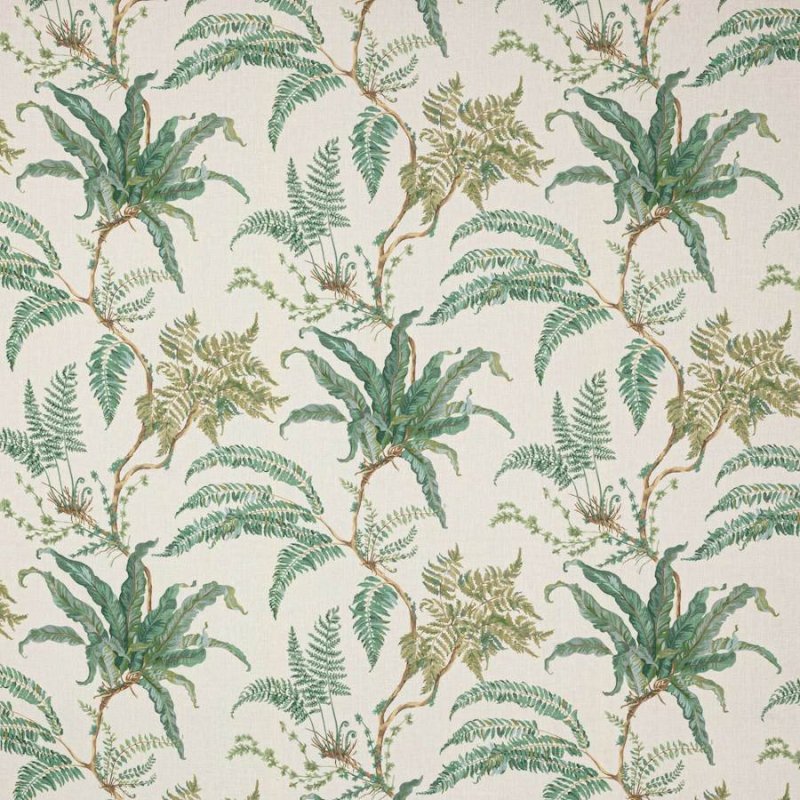 Woodfern Leaf Green – Stoff von Colefax and Fowler