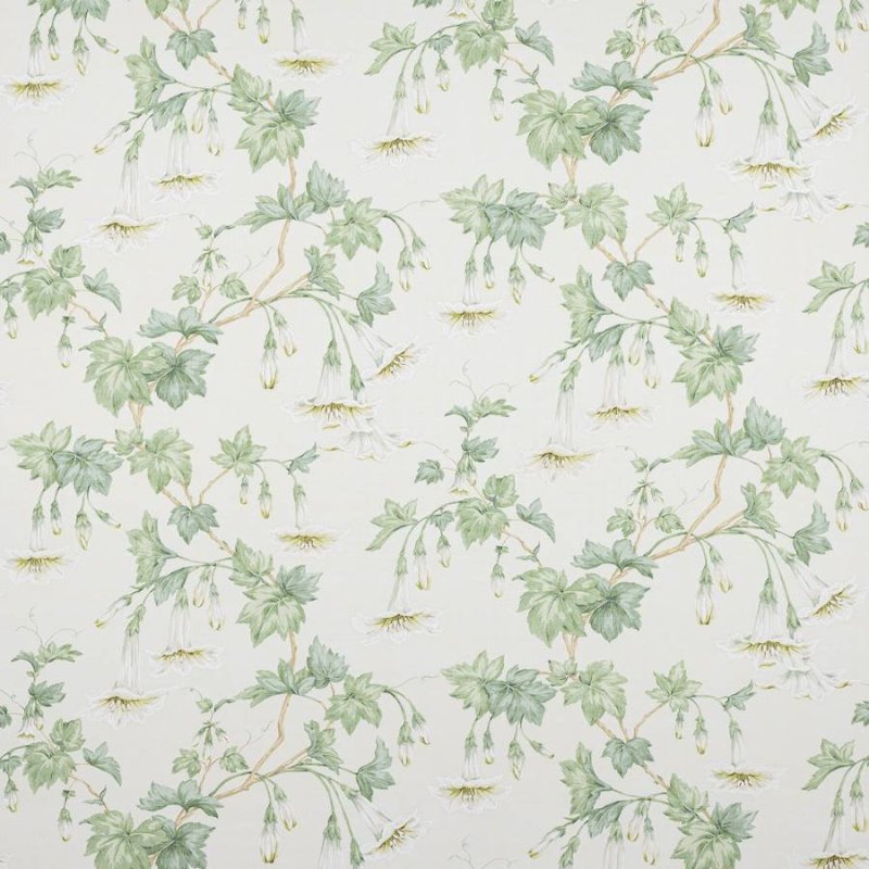 Preview: Yvette Cream/Leaf – Stoff von Colefax and Fowler