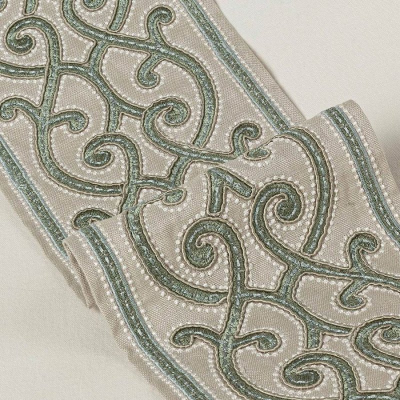 Aragon Braid Green – Breite Zierborte von Colefax and Fowler