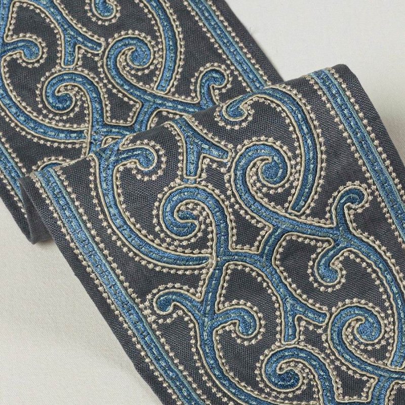 Preview: Aragon Braid Navy – Breite Zierborte von Colefax and Fowler