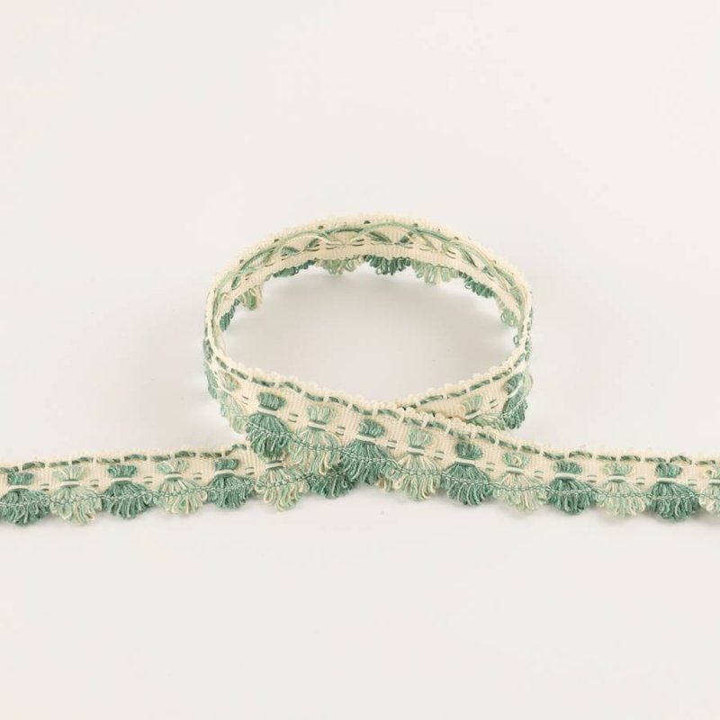 Arlington Archive Fan Edge Aqua – Fächerborte von Colefax and Fowler