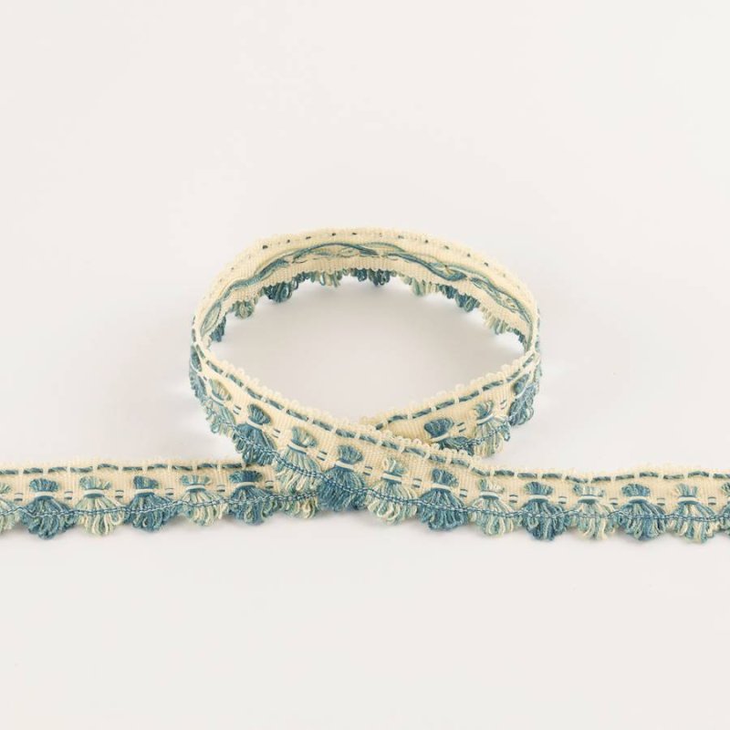 Arlington Archive Fan Edge Blue – Fächerborte von Colefax and Fowler