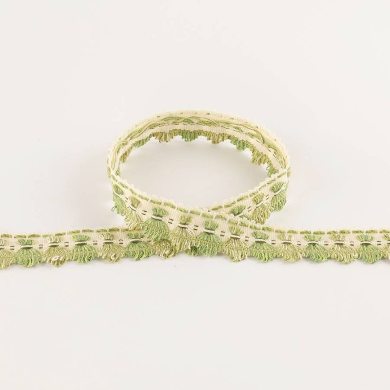 Arlington Archive Fan Edge Leaf Green – Fächerborte von Colefax and Fowler