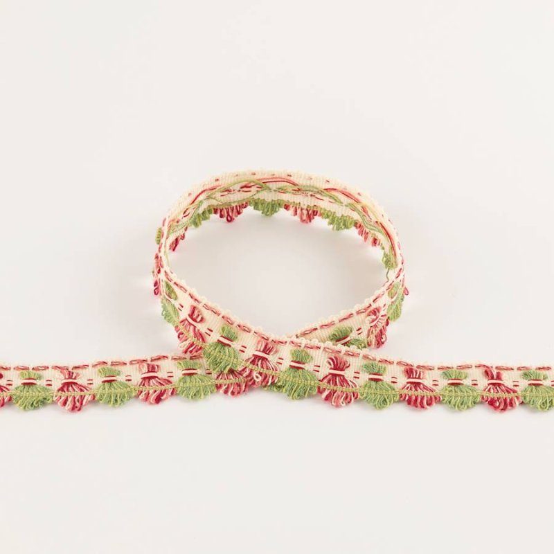 Arlington Archive Fan Edge Pink/Green – Fächerborte von Colefax and Fowler