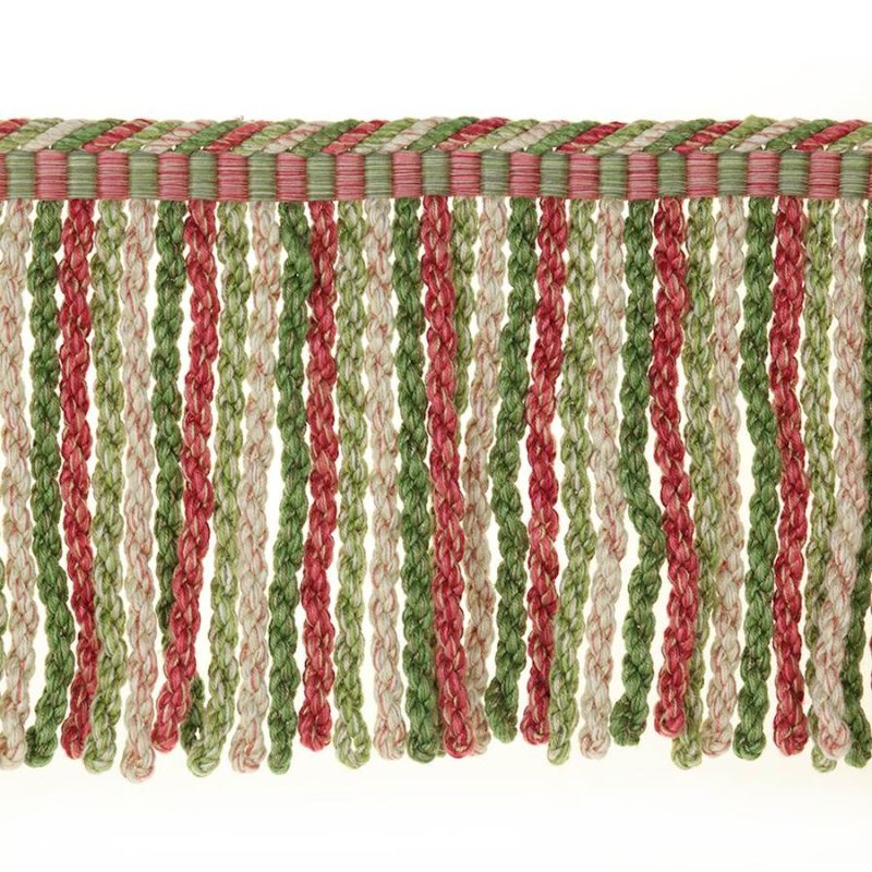 Arlington Bullion Fringe Pink/Green – Bullionfranse von Colefax and Fowler