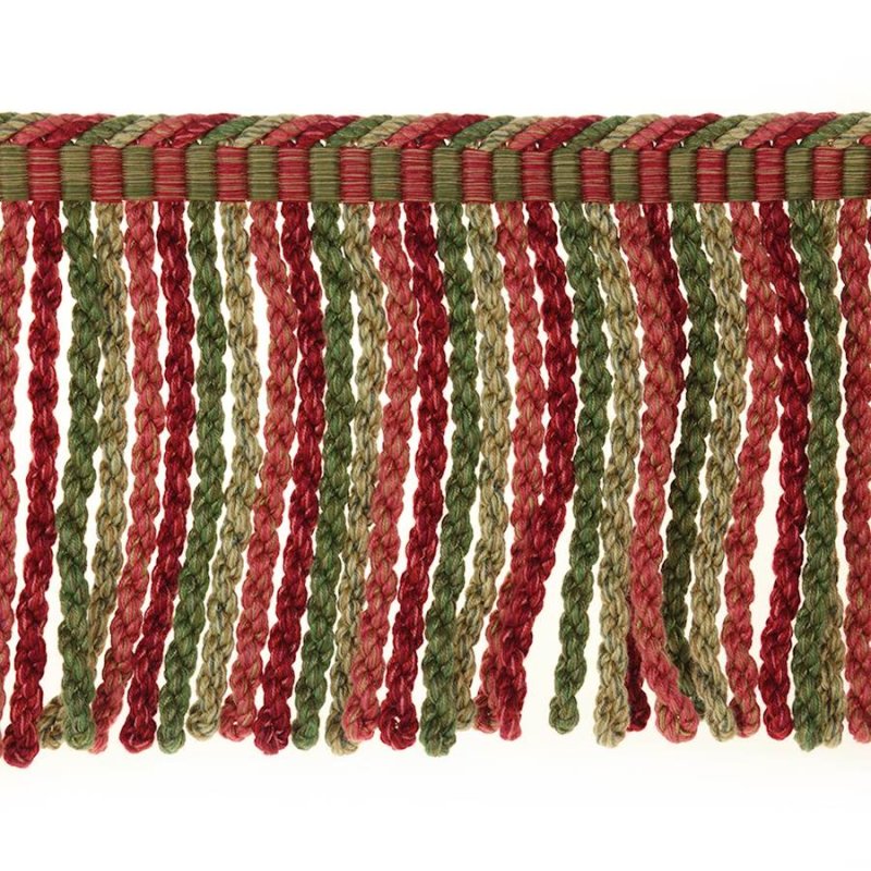 Preview: Arlington Bullion Fringe Red/Green – Bullionfranse von Colefax and Fowler