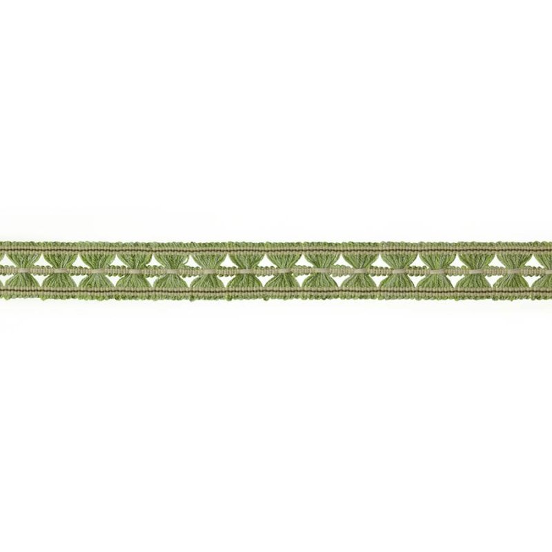 Arlington Butterfly Braid Leaf Green – Zierborte von Colefax and Fowler