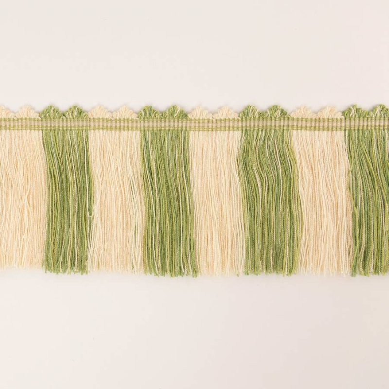 Arlington Cut Fringe Leaf Green – Schnittfranse von Colefax and Fowler