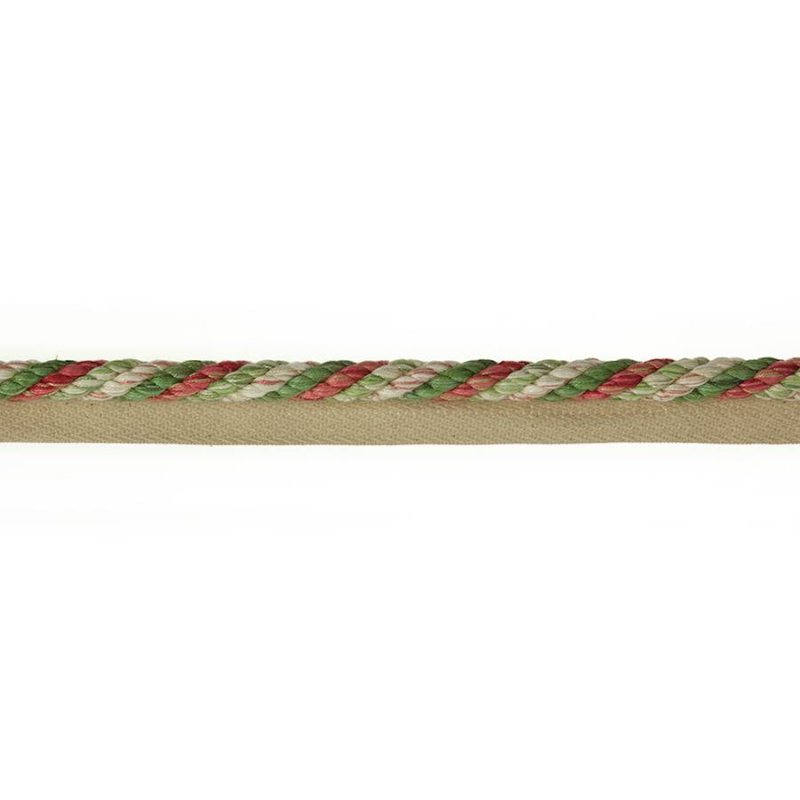 Arlington Rope Flanged Pink/Green – Kordel mit Flansch von Colefax and Fowler