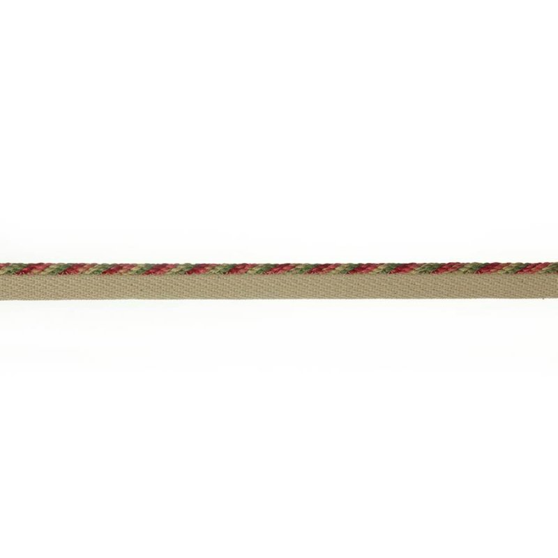 Preview: Arlington Small Rope Red/Green – Kordel mit Flansch von Colefax and Fowler