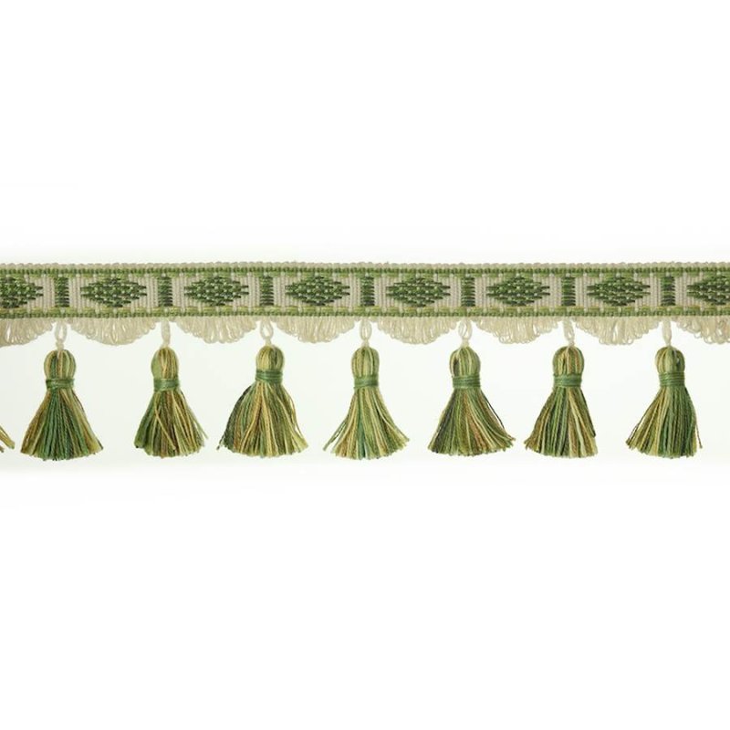 Arlington Tasselled Fringe Leaf Green – Quastenfranse von Colefax and Fowler