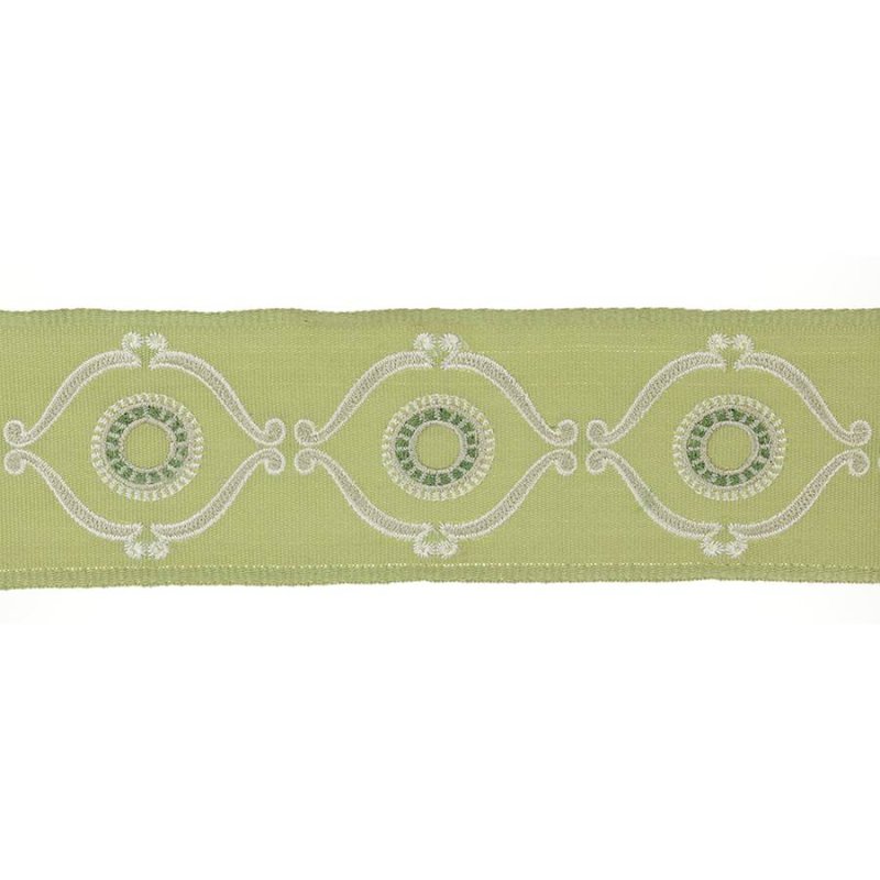 Delano Classic Braid Leaf – Bestickte Borte von Colefax and Fowler