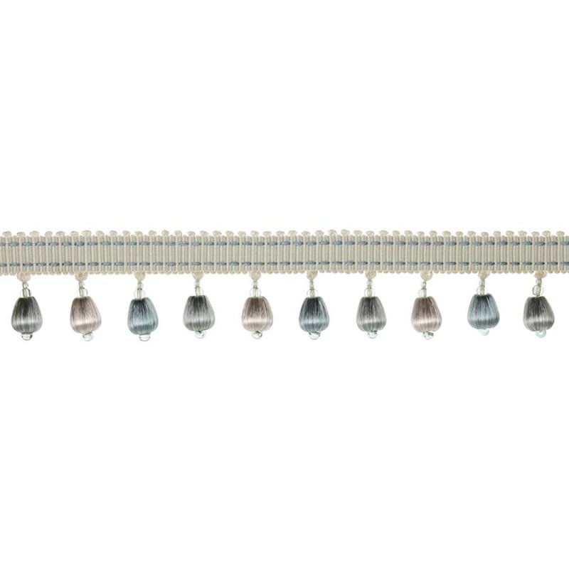 Delano Drop Fringe Aqua – Perlenfranse von Colefax and Fowler
