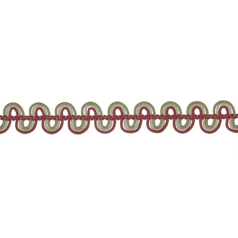 Delano Gimp Braid Red/Green – Gimpe-Borte von Colefax and Fowler