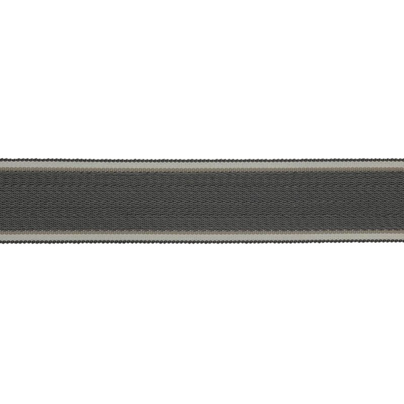 Delano Herringbone Braid Charcoal – Fischgratborte von Colefax and Fowler