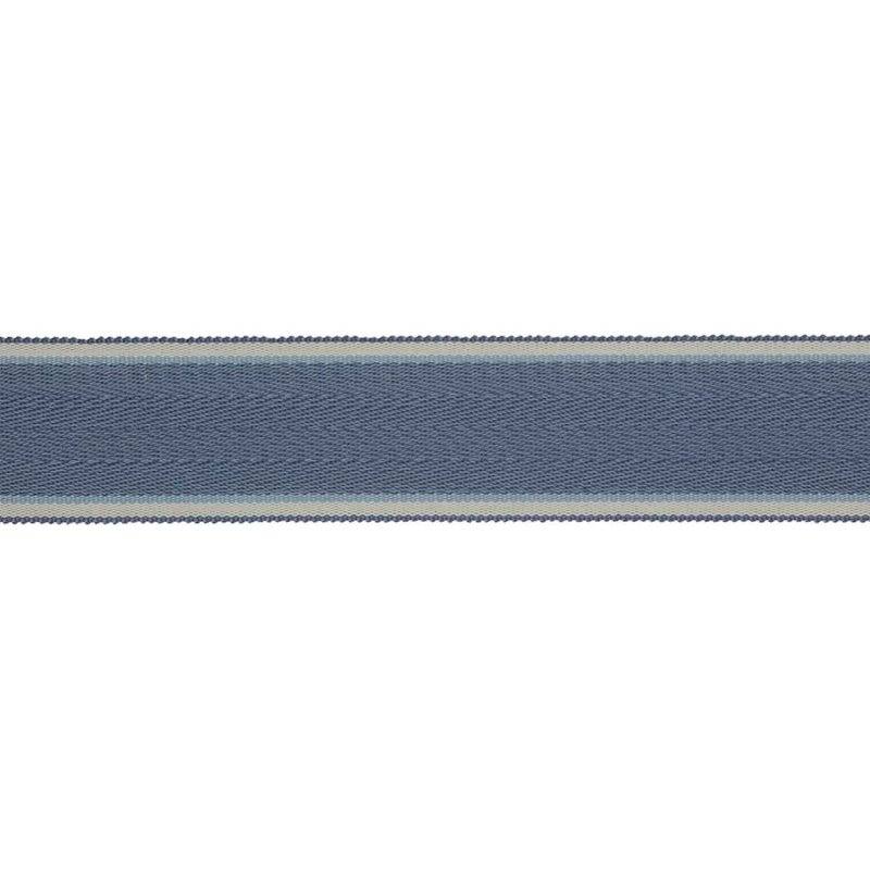 Preview: Delano Herringbone Braid Navy – Fischgratborte von Colefax and Fowler