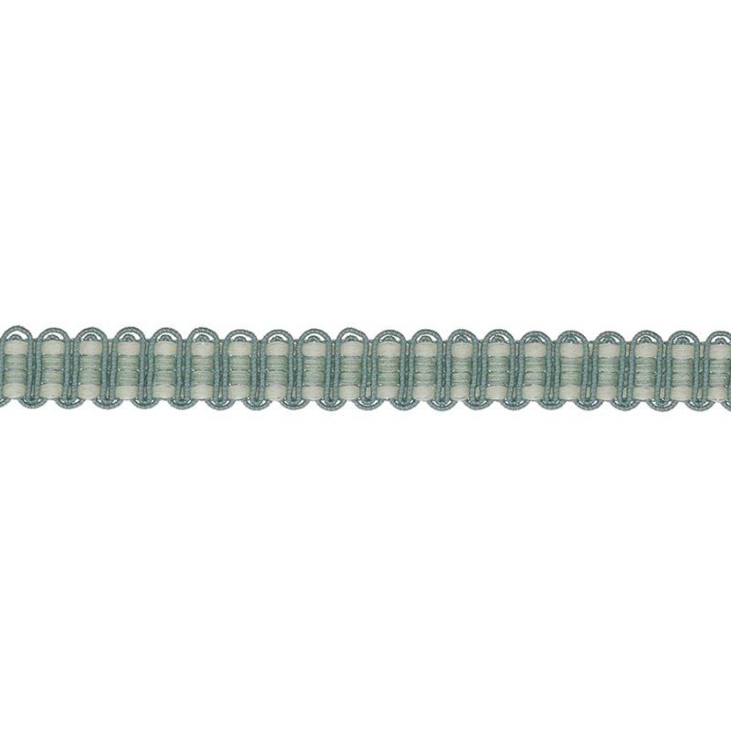 Delano Narrow Braid Aqua – Schmale Gimpe-Borte von Colefax and Fowler
