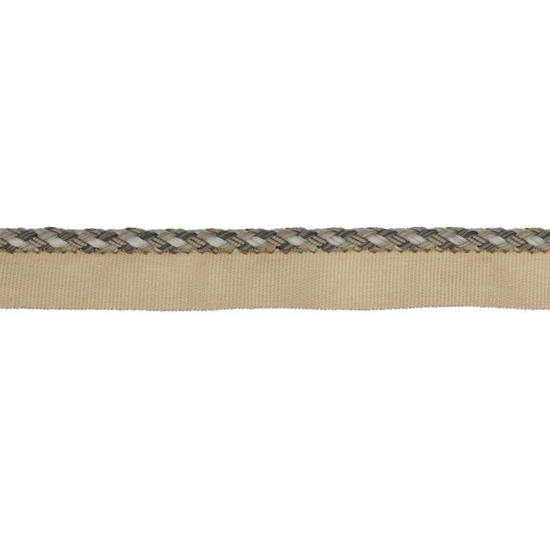 Delano Small Braided Rope Charcoal – Geflochtene Kordel mit Flansch von Colefax and Fowler