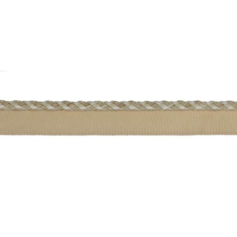 Delano Small Braided Rope Sand – Geflochtene Kordel mit Flansch von Colefax and Fowler