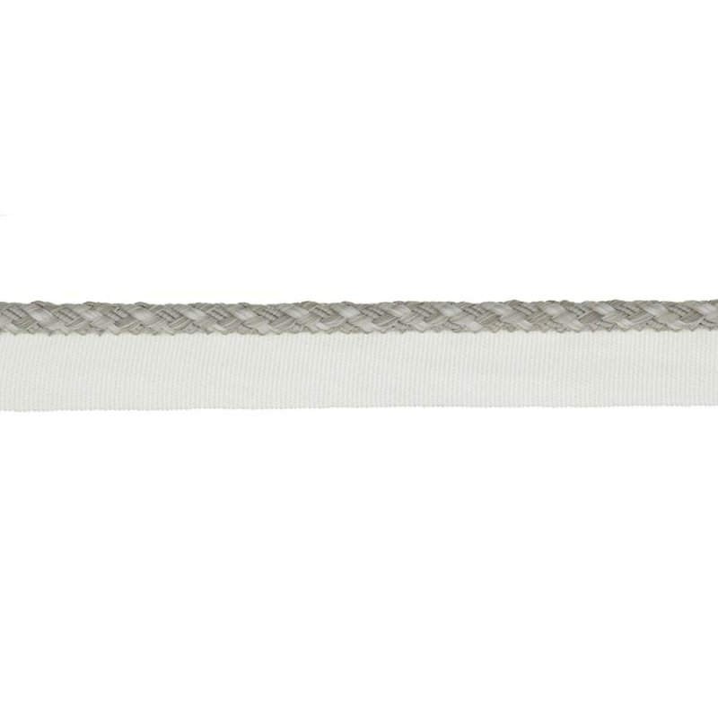 Preview: Delano Small Braided Rope Stone – Geflochtene Kordel mit Flansch von Colefax and Fowler