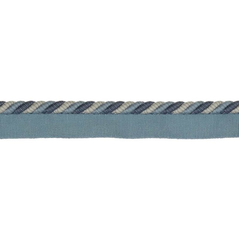 Preview: Delano Small Rope Navy – Kordel mit Flansch von Colefax and Fowler