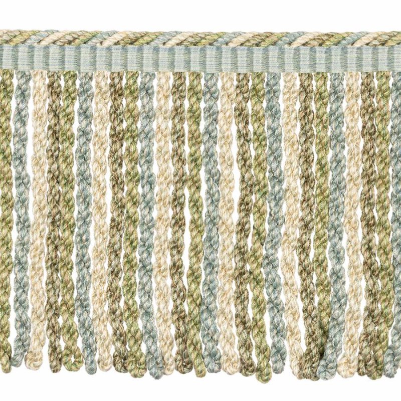 Lansdowne Bullion Fringe Aqua/Leaf – Bullionfranse von Colefax and Fowler