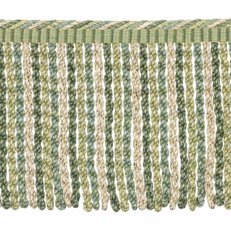 Lansdowne Bullion Fringe Green – Bullionfranse von Colefax and Fowler