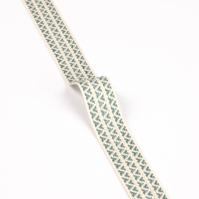 Preview: Lansdowne Herringbone Tape Old Blue – Fischgratband von Colefax and Fowler
