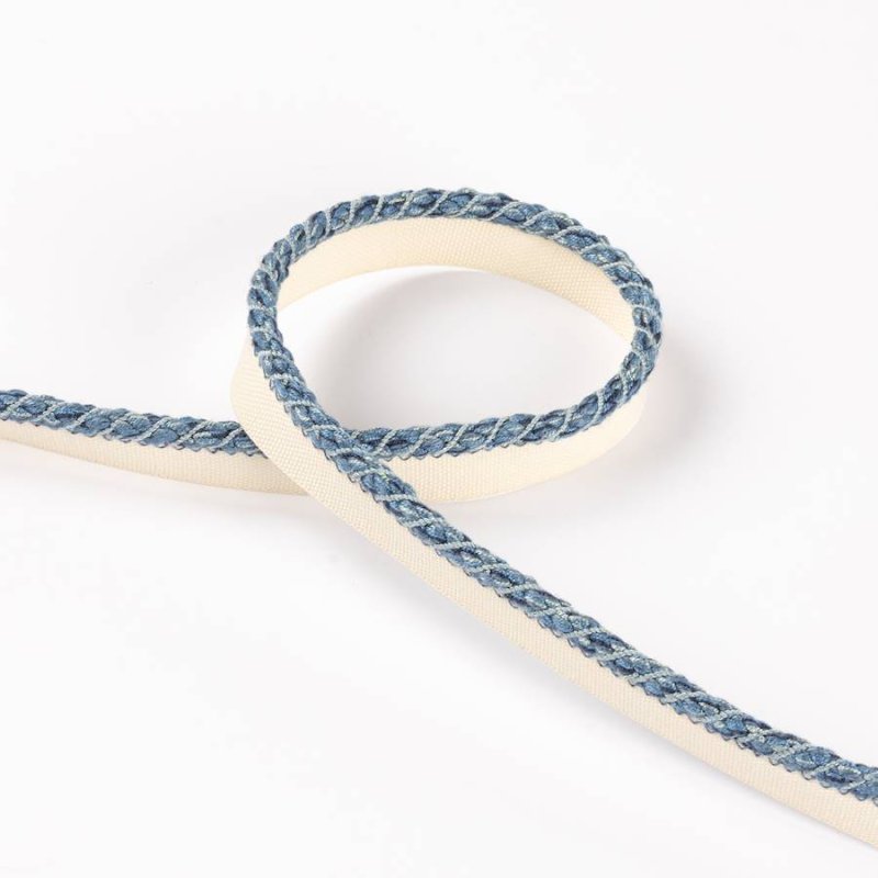 Lansdowne Narrow Rope Blue – Kordel mit Flansch von Colefax and Fowler