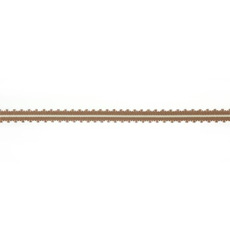 Preview: Narrow Picot Braid Brown – Picot-Borte von Colefax and Fowler
