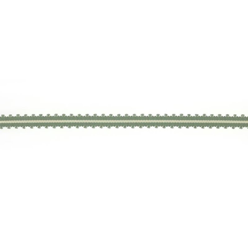 Narrow Picot Braid Sage Green – Picot-Borte von Colefax and Fowler