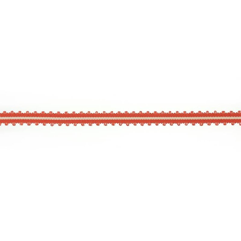 Narrow Picot Braid Tomato – Picot-Borte von Colefax and Fowler