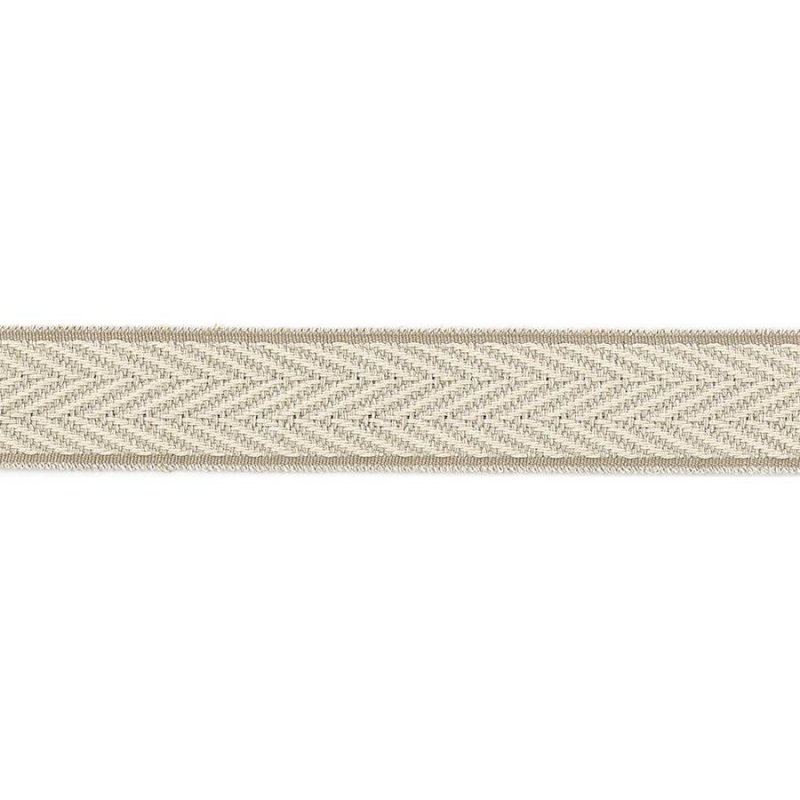 Preview: Theodore Chevron Braid Beige – Chevronband von Colefax and Fowler