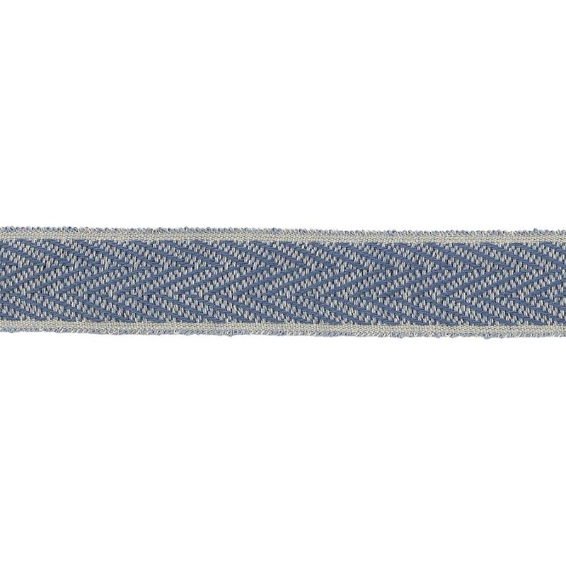 Theodore Chevron Braid Blue – Chevronband von Colefax and Fowler