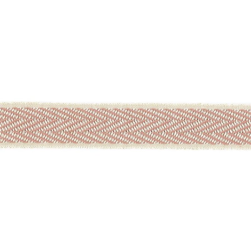 Theodore Chevron Braid Pink – Chevronband von Colefax and Fowler