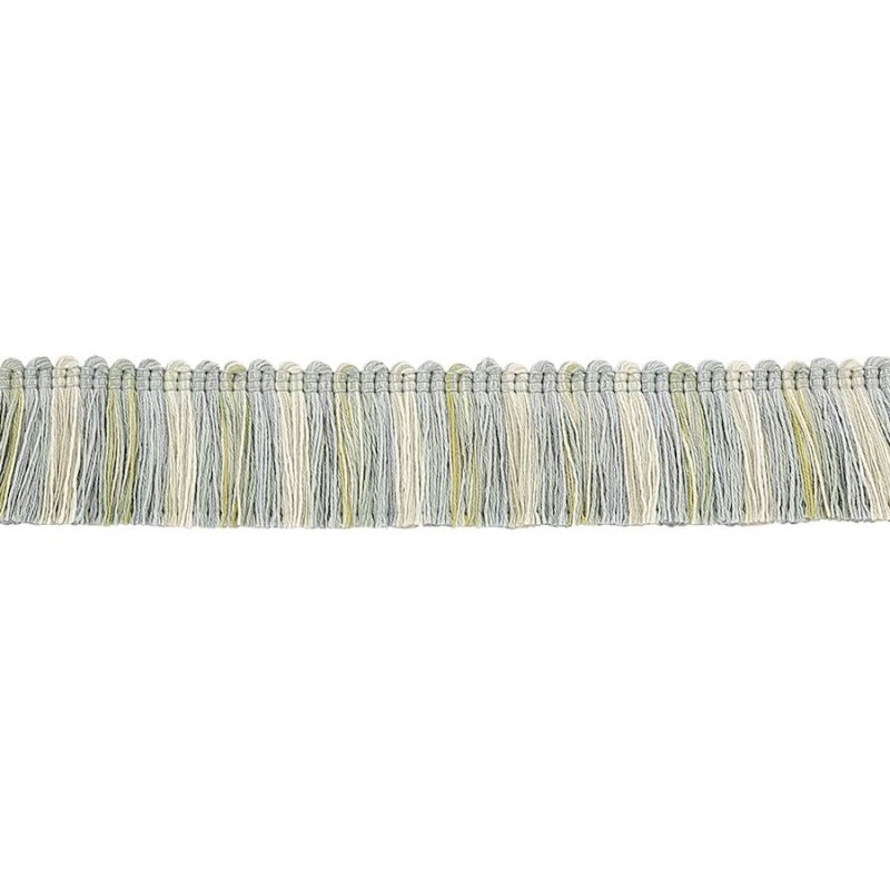 Theodore Cut Ruche Aqua/Leaf – Schnittruche von Colefax and Fowler