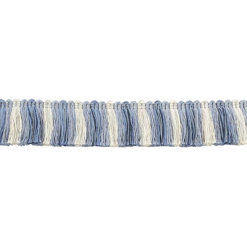 Theodore Cut Ruche Blue – Schnittruche von Colefax and Fowler