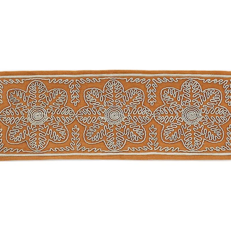 Theodore Florette Braid Tomato – Bestickte Borte von Colefax and Fowler
