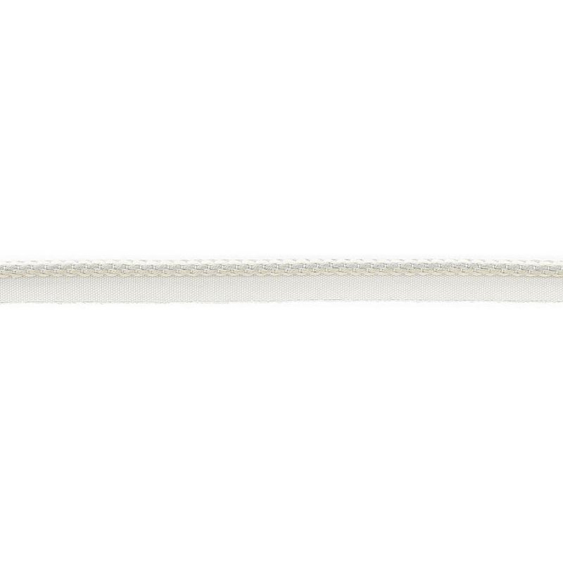 Preview: Theodore Narrow Rope Silver – Kordel mit Flansch von Colefax and Fowler
