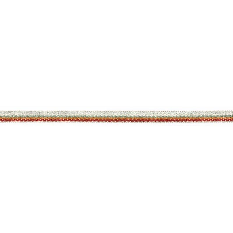 Preview: Theodore Narrow Tape Red/Forest – Schmales Band von Colefax and Fowler