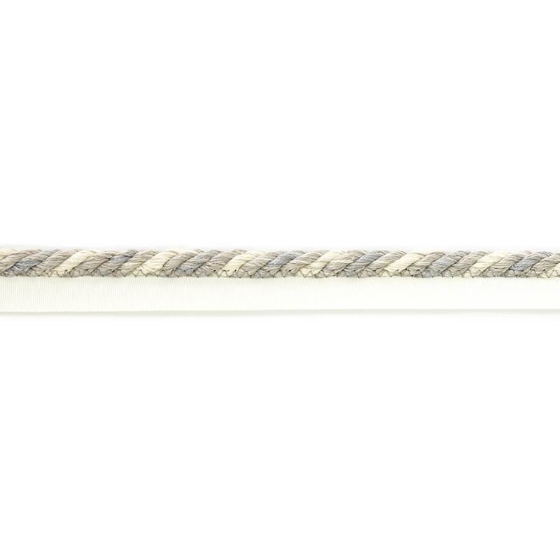 Preview: Theodore Rope Silver – Kordel mit Flansch von Colefax and Fowler